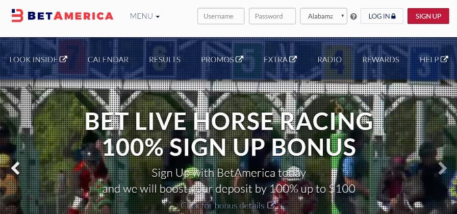 Betting at BetAmerica Online Racebook